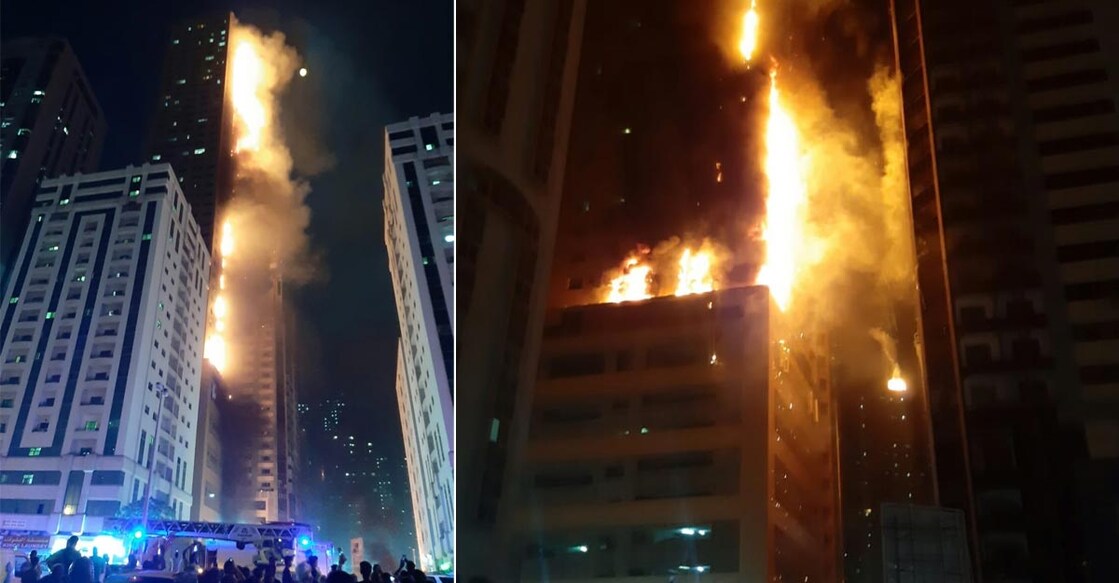 Massive fire at residential tower in Sharjah's Al Nahda, seven injured