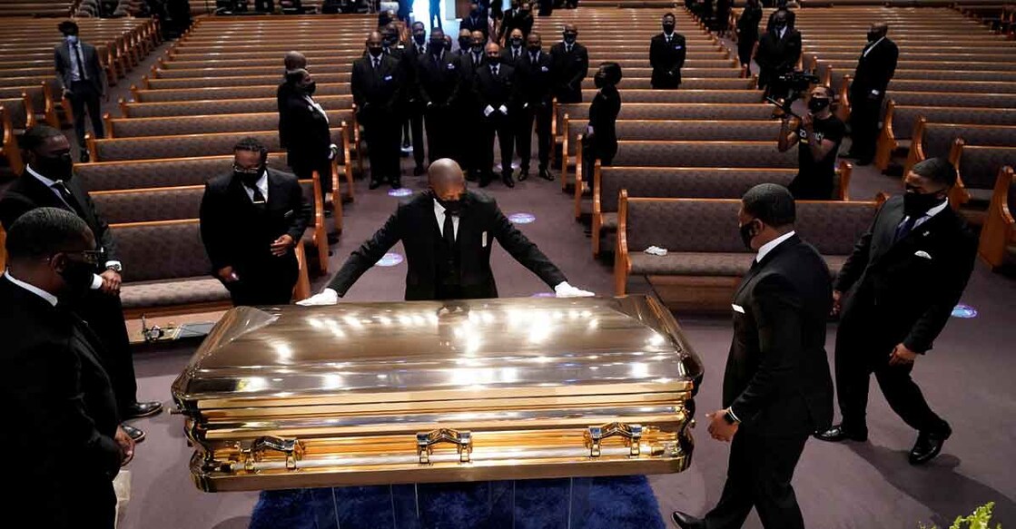George Floyd laid to rest after funeral service in Houston