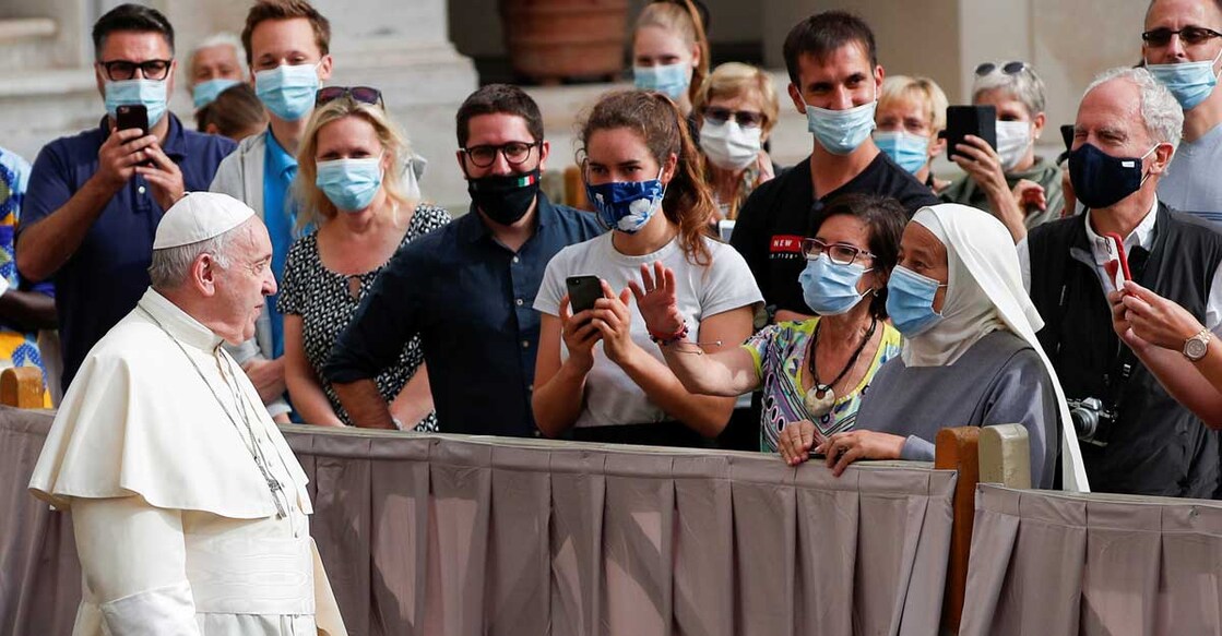Pope all smiles at first public audience in six months, appeals for Lebanon Pope all smiles at first public audience in six months, appeals for Lebanon