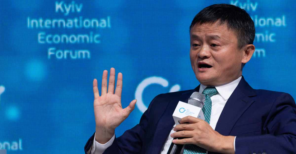 KIEV, Nov. 9, 2019 (Xinhua) -- Jack Ma, founder of China\'s Internet giant Alibaba, speaks at the Kiev International Economic Forum (KIEF) in Kiev, Ukraine, on Nov. 8, 2019. Electronic commerce holds great promise for strengthening ties between China and Ukraine, said Jack Ma at the KIEF on Friday. (Xinhua/Bai Xueqi/IANS)