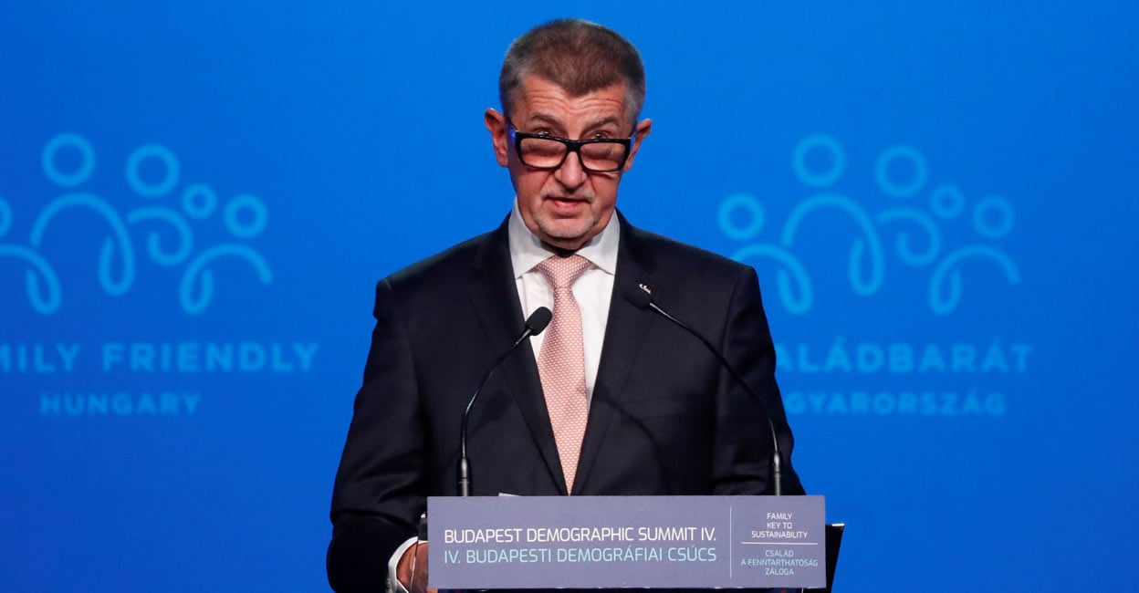 Andrej Babis Czech Prime Minister Andrej Babis looks on as he speaks during the Budapest Demographic Summit in Budapest, Hungary, September 23, 2021. Reuters/Bernadett Szabo