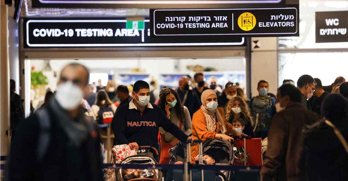 South Africa to remain on lowest lockdown level; calls for immediate end to travel ban Travellers exit the coronavirus diseasepandemic testing area at Ben Gurion International Airport as Israel imposes new restrictions near Tel Aviv, Israel November 28, 2021. Photo: Reuters/Amir Cohen