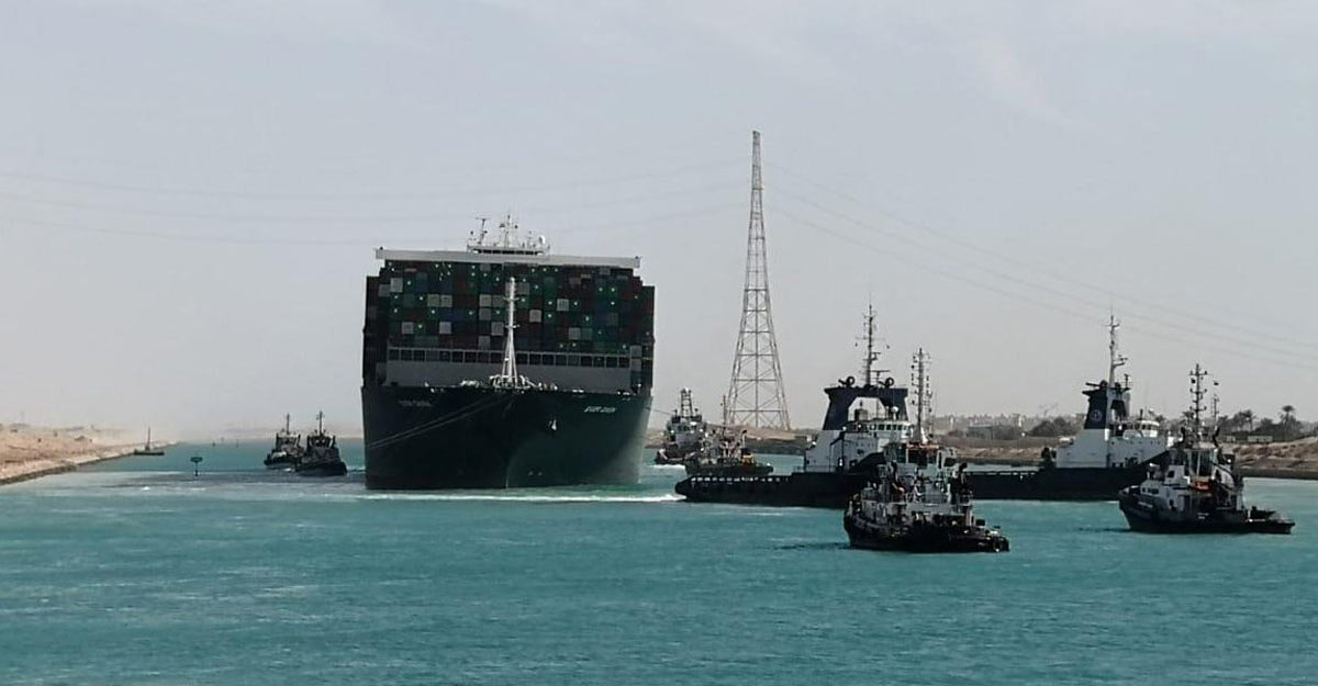 Traffic in Suez Canal resumes slowly after stranded ship refloated