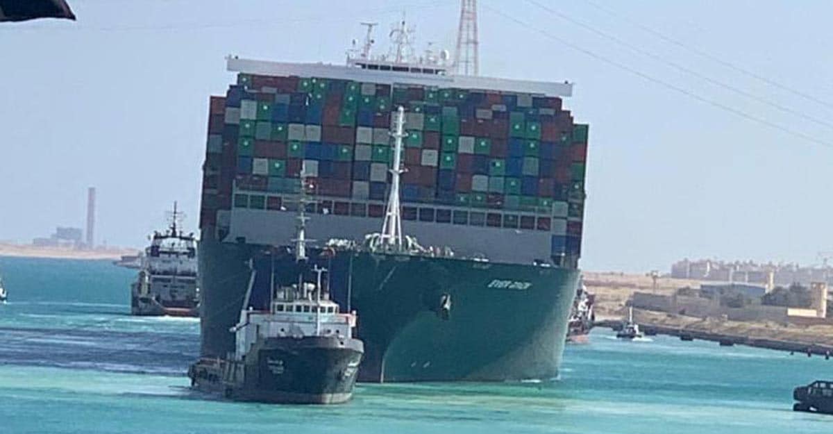 Ship Ever Given, one of the world's largest container ships, is seen after it was fully floated in Suez Canal Ship Ever Given, one of the world's largest container ships, is seen after it was fully floated in Suez Canal
