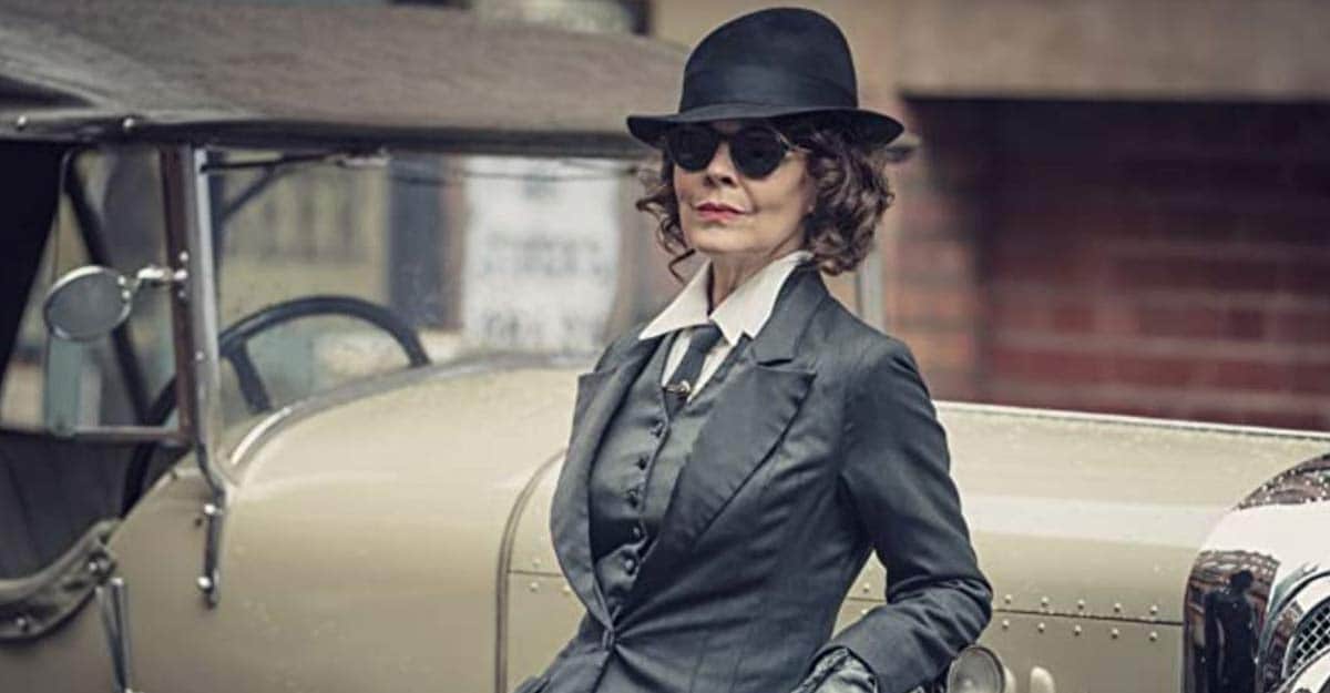 Helen McCrory Helen McCrory as Polly Gray in Peaky Blinders. Screengrab