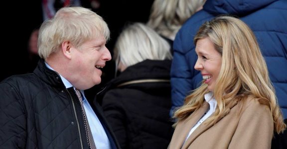 Britain's Prime Minister Boris Johnson and partner Carrie Symonds Britain's Prime Minister Boris Johnson and partner Carrie Symonds