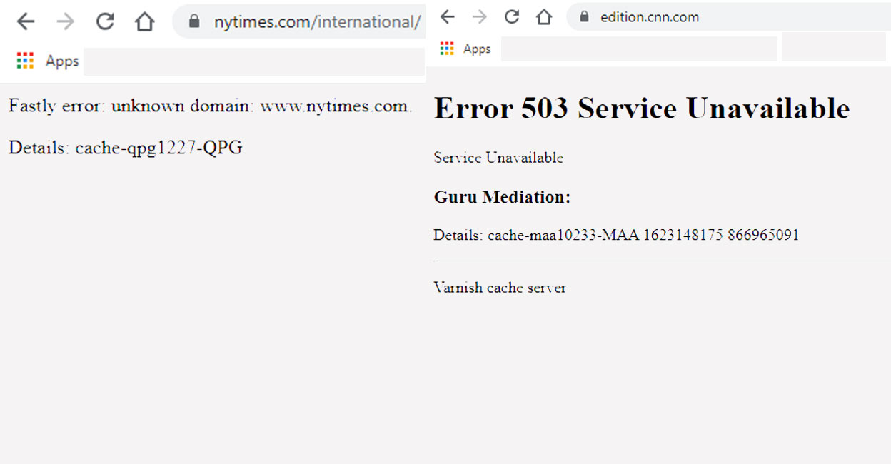 Major websites across world down after cloud service provider 'Fastly' crashes