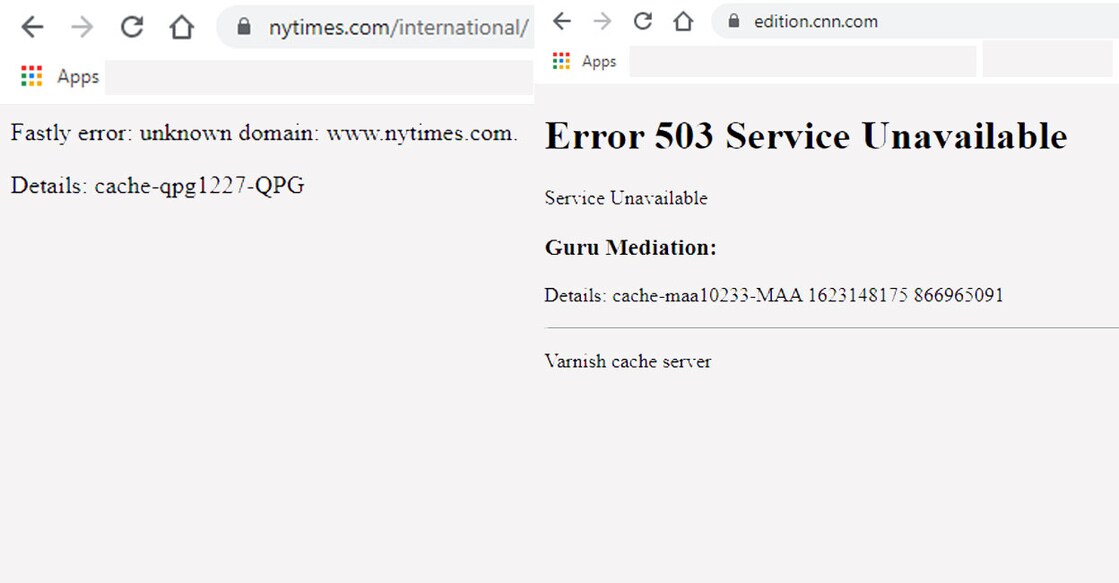 Major websites across world down after cloud service provider 'Fastly' crashes