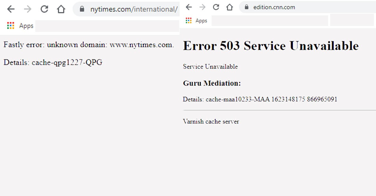 Major websites across world down after cloud service provider 'Fastly' crashes