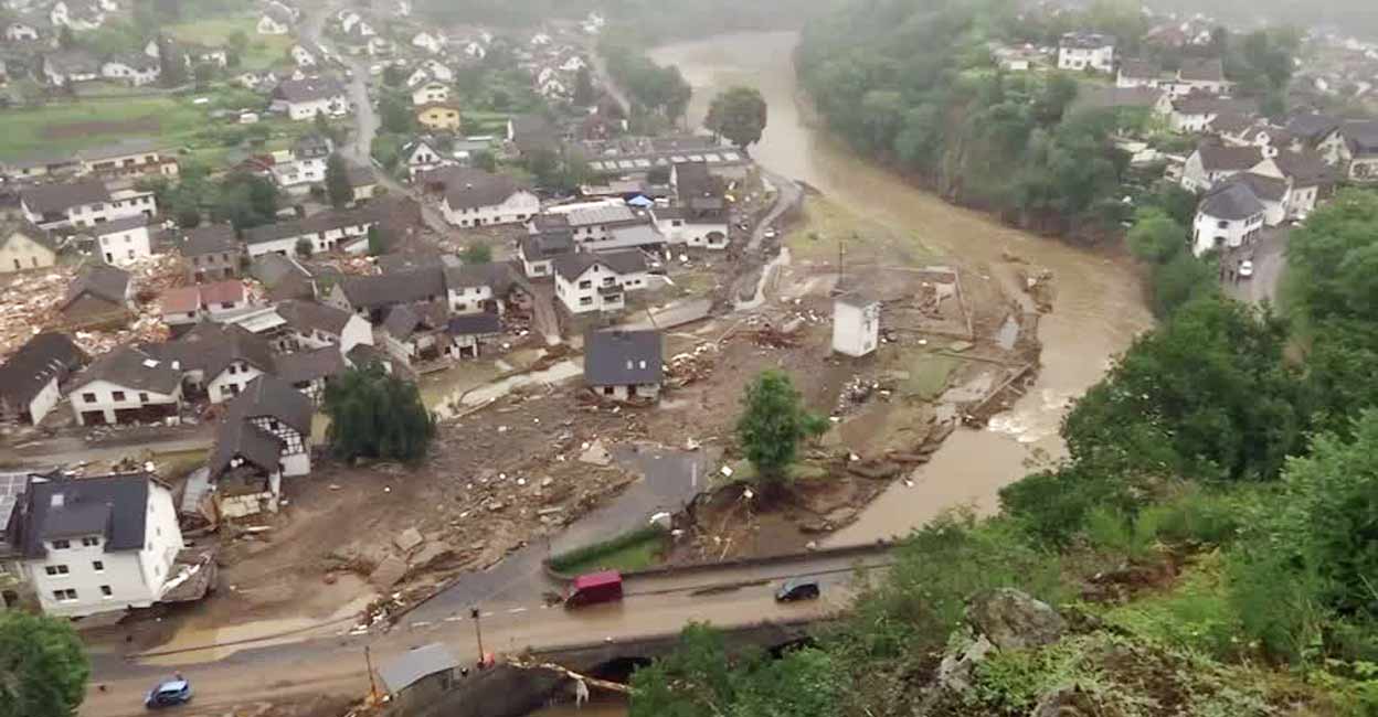 Europe flood More than 1,000 people were missing and more houses were destroyed in flood-stricken regions in western Germany and Belgium on Friday where further flooding was feared. Photo: REUTERS