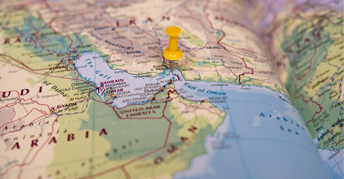 Map of Middle East. Photo: Shutterstock