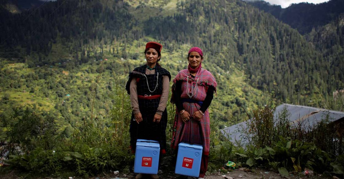 Doctors scale rockslides, invoke gods to vaccinate Himalayan villages