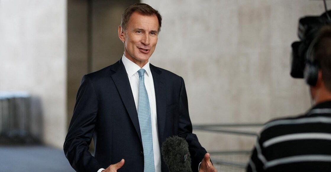 Jeremy Hunt, Conservative party leadership candidate speaks during an interview, in London, Britain, July 10, 2022. Photo: Reuters/Peter Nicholls