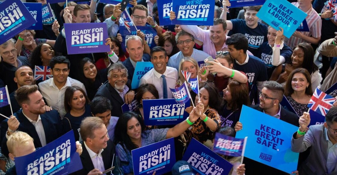Rishi Sunak during a 'We're Ready For Rishi' campaign in the UK. Photo: Twitter/@RishiSunak