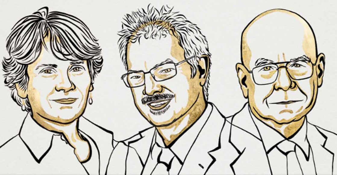 Carolyn R Bertozzi, Morten Meldal and K. Barry Sharpless. Photo: Nobel Prize