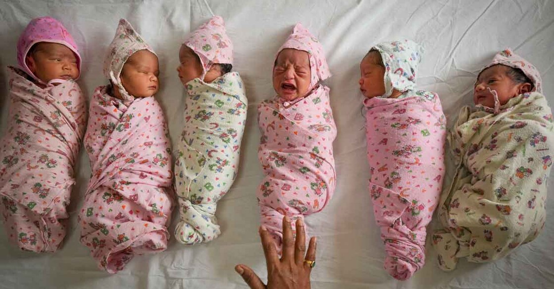 Newborns at Bai Jerbai Wadia Hospital for Children in Mumbai, Monday, Nov. 14, 2022. Photo: PTI