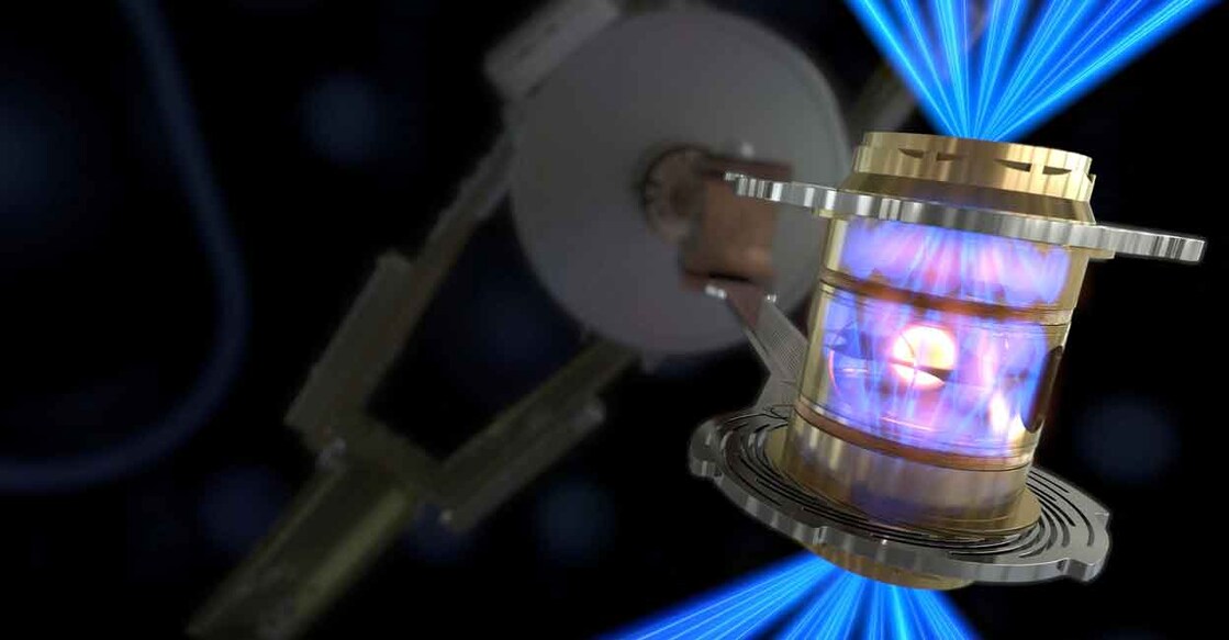 USA-NUCLEARPOWER/FUSION National Ignition Facility’s laser energy is converted into x-rays inside the hohlraum, which then compress a fuel capsule until it implodes, creating a high temperature, high pressure plasma in an undated photograph at Lawrence Livermore National Laboratory federal research facility in Livermore, California. Photo: Reuters