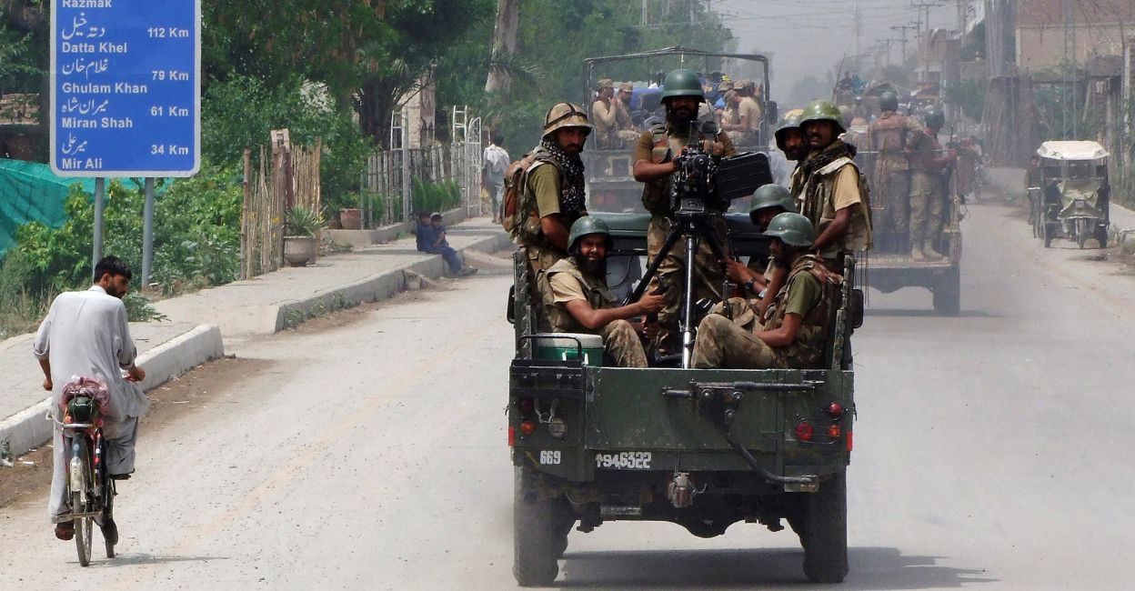 Soldiers drive toward North Waziristan, from Bannu, June 20, 2014, at the start of an offensive against Pakistani Taliban militants in the restive ethnic Pashtun tribal region. File Photo: Reuters