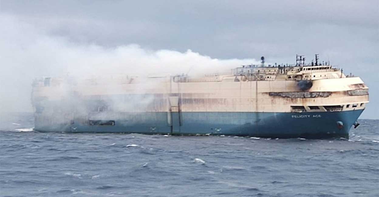 EV fire destroys thousands of Audis, Porsches, Bentleys on cargo ship