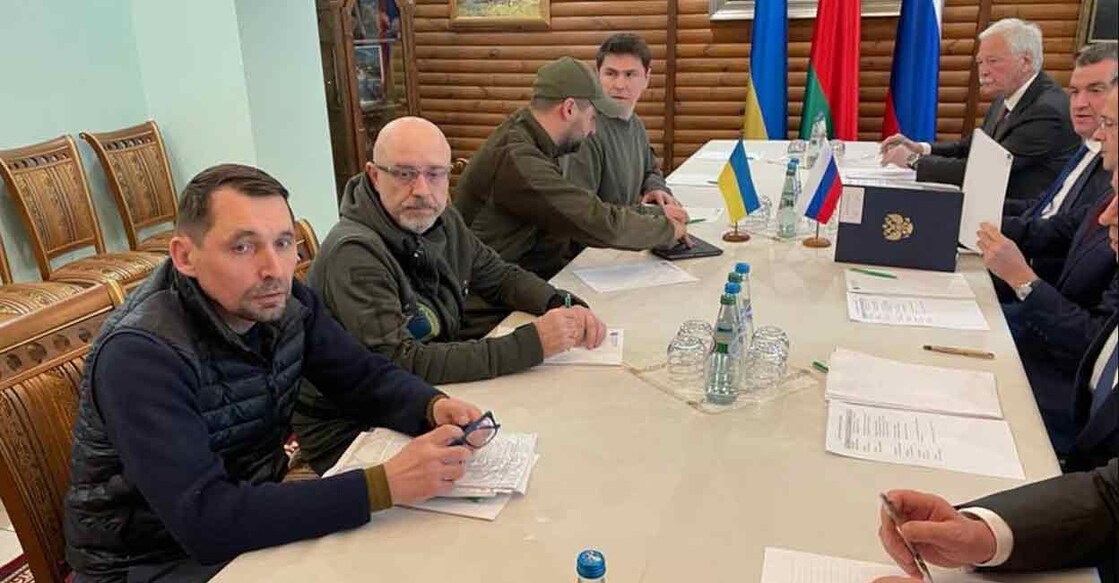 The photograph released by Mikhail Podolyak, adviser to the Head of the Office of President of Ukraine Volodymyr Zelenskyy. Photo: Twitter