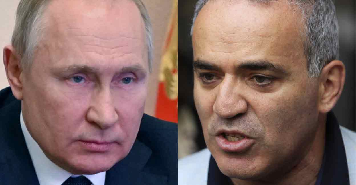 Vladimir Putin and Garry Kasparov. File photos: Reuters