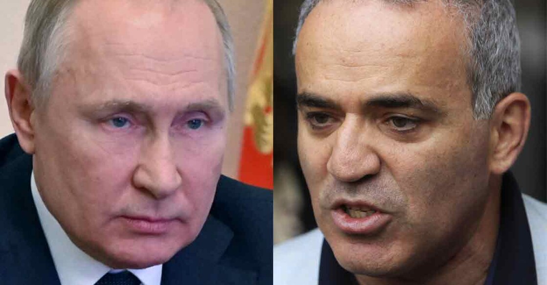 Vladimir Putin and Garry Kasparov. File photos: Reuters