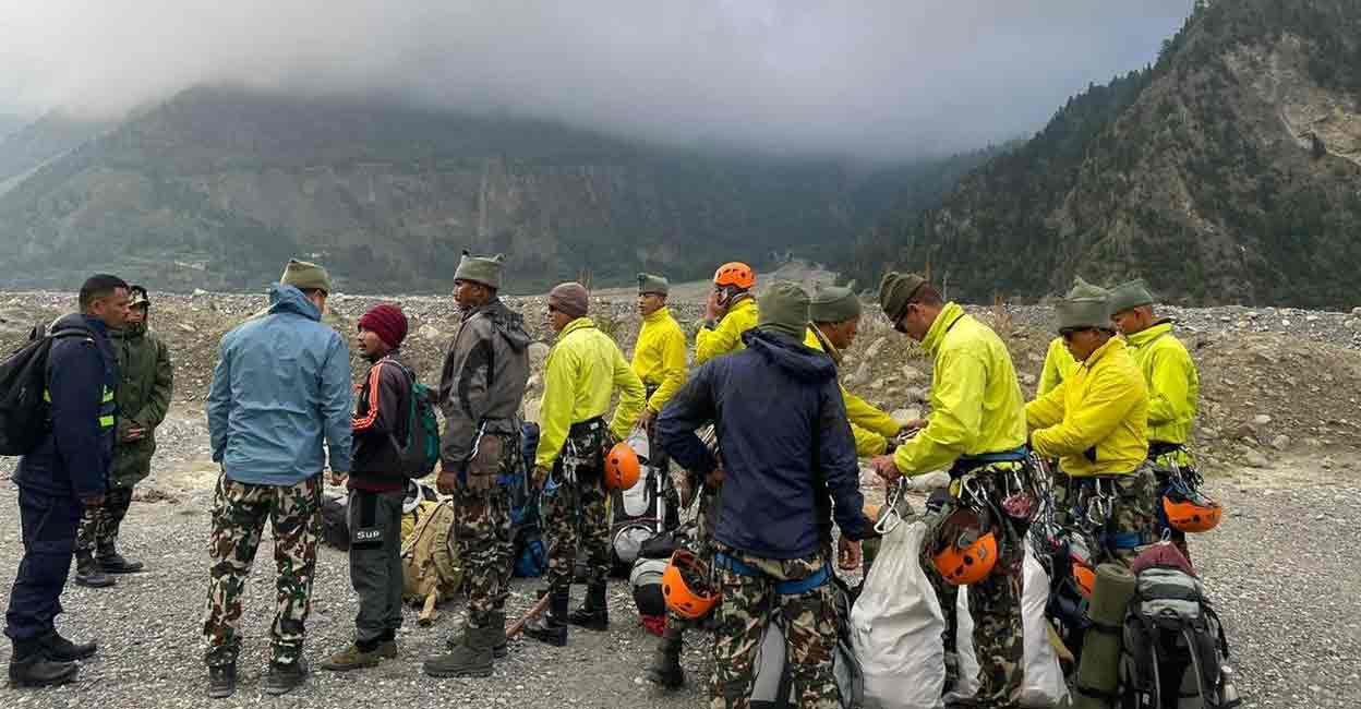 Nepal Nepal Army has physically located site of crashed aircraft. Photo courtesy: ANI