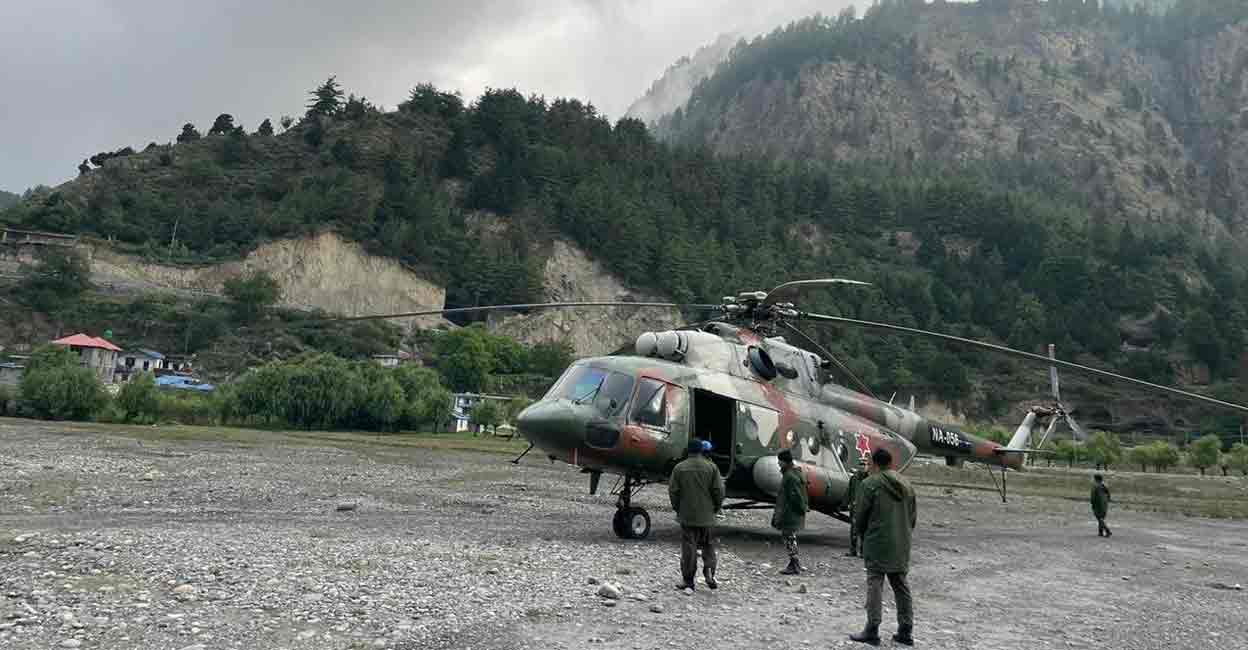 nepal-plane-crash-rescue Nepal Army has physically located site of crashed aircraft. Photo courtesy: ANI
