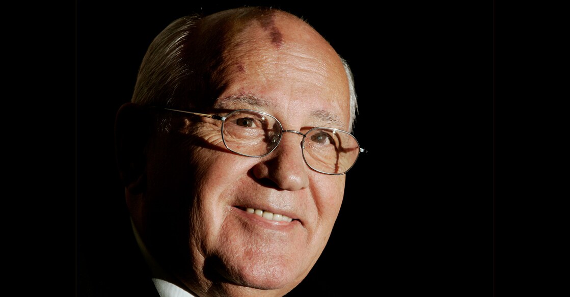 Former Soviet president Mikhail Gorbachev smiles during a news conference marking the 20th anniversary of Perestroika at the US Chamber of Commerce in Washington October 21, 2005. File photo: REUTERS/Jim Young