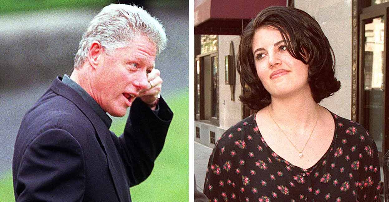 USA-CLINTON-SCANDALE Bill Clinton and Monica Lewinsky. File photos: AFP