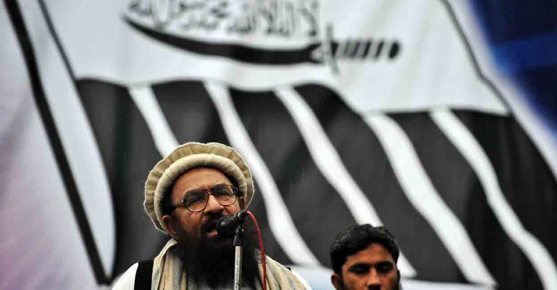 Abdul Rehman Makki, leader of Pakistan Jamaat-ud-Dawa, addresses rally in Islamabad on February 5, 2010, against Indian rule in Kashmir. Photo: FAROOQ NAEEM / AFP
