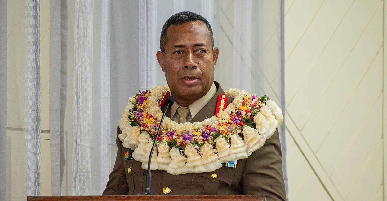 Republic of Fiji Military Forces (RFMF) Commander Major General Jone Kalouniwai: Twitter/@Joneh20Lord