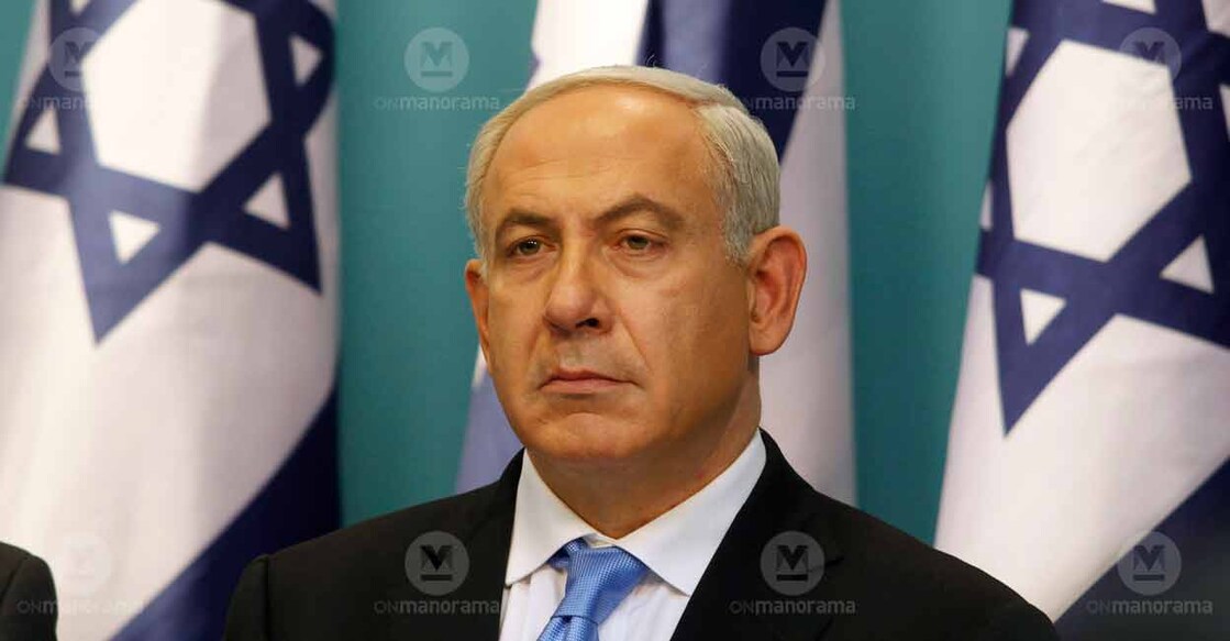 Israeli Prime Minister Benjamin Netanyahu looks on as he delivers a statement to the press at his Jerusalem office on November 21, 2012. File Photo: AFP/GALI TIBBON