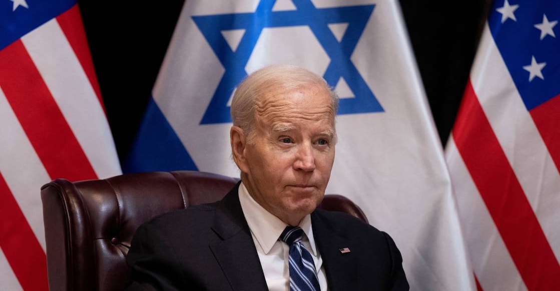 US President Joe Biden reached Israel on Wednesday. Photo: AFP