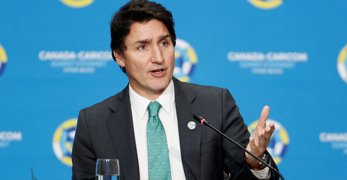 Canada's Prime Minister Justin Trudeau speaks during the Canada-CARICOM Summit in Ottawa, Ontario, Canada on October 18, 2023. Photo: Reuters/Blair Gable