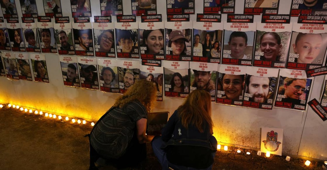 israeli-hostages-c People attend a rally outside the Knesset, Israel's parliament, to put pressure on the government to secure the release of the hostages held by Palestinian Islamist group Hamas in Gaza, on the one-month anniversary of the October 7 attack by Hamas, in Jerusalem. Photo: Reuters