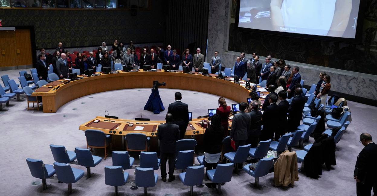 Meeting of the United Nations Security Council, at UN headquarters in New York, US. File Photo: Reuters