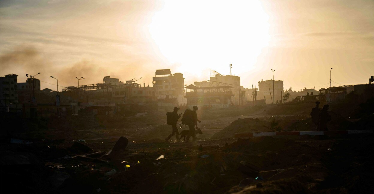 gaza-israel-army-offensive-add-1 Israeli soldiers operate in the Gaza Strip, amid the ongoing ground operation of the Israeli army against the Palestinian Islamist group Hamas. Photo: Israel Defense Forces/Handout via REUTERS