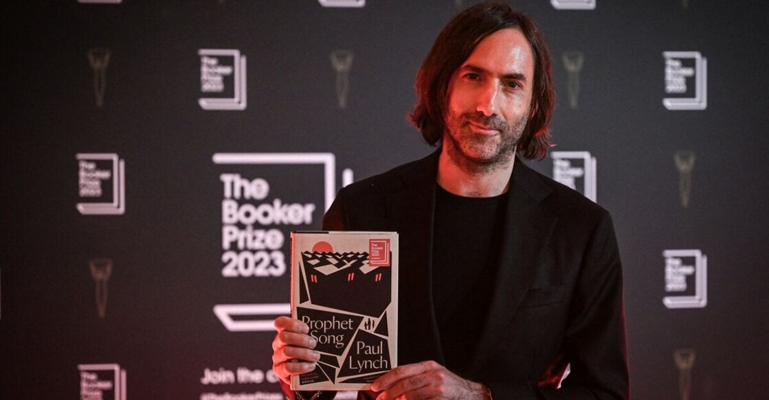 Paul Lynch poses with his book during the photo call for the authors shortlisted for the Booker Prize 2023 for Fiction at the National Portrait Gallery, in London, on September 21, 2023. Photo: Justin Tallis/AFP