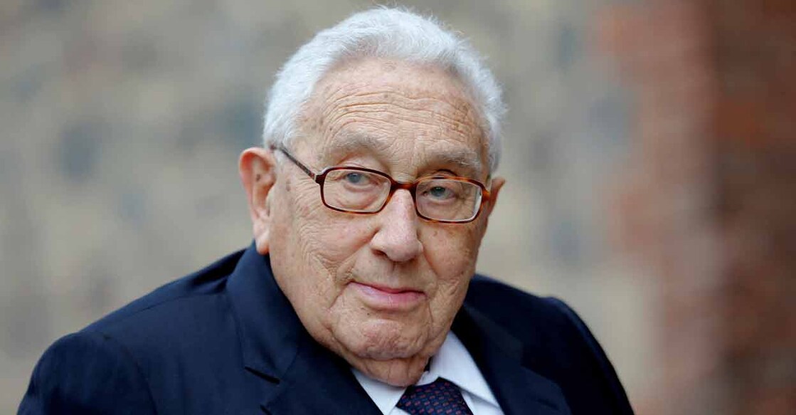 Former U.S. Secretary of State Henry Kissinger arrives for a memorial service for late Social Democratic senior politician Egon Bahr at St. Mary's Church in Berlin, Germany, September 17, 2015. File Photo: REUTERS/Fabrizio Bensch