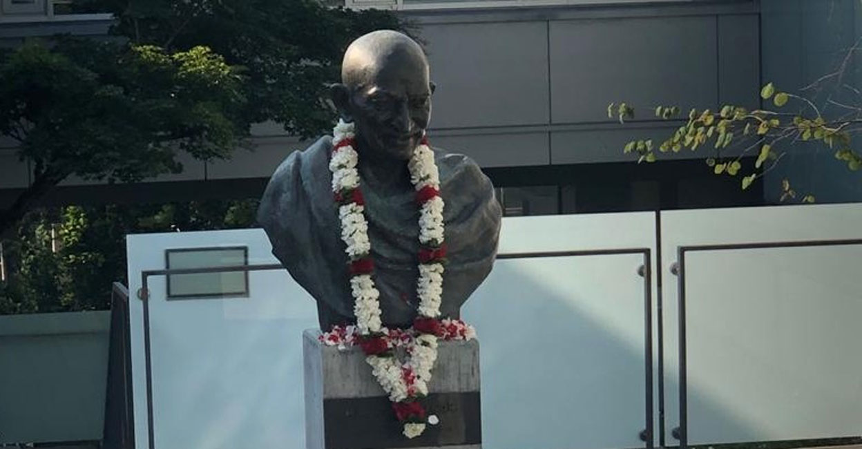 The incident comes just after anti-India elements defaced and spray-painted a statue of Mahatma Gandhi in Ontario. Photo: IANS