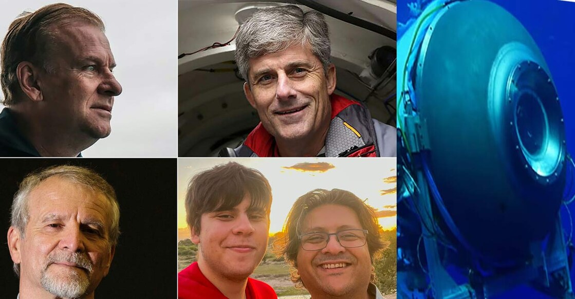 Titan Passengers on Titan submersible. Photos: AFP