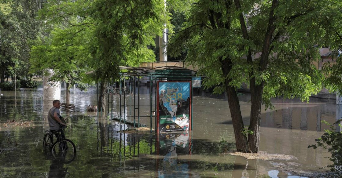 Ukraine flood . Photo: Reuters