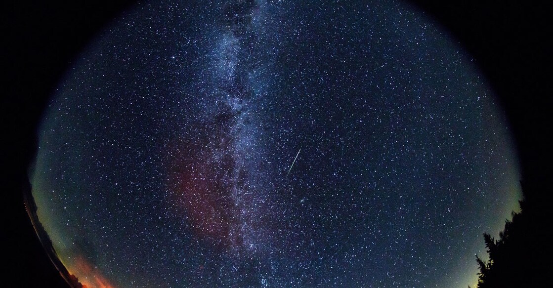 In this 30 second exposure, a meteor streaks across the sky during the annual Perseid meteor shower on Friday, Aug. 12, 2016 in Spruce Knob, West Virginia. Photo Bill Ingalls /NASA.