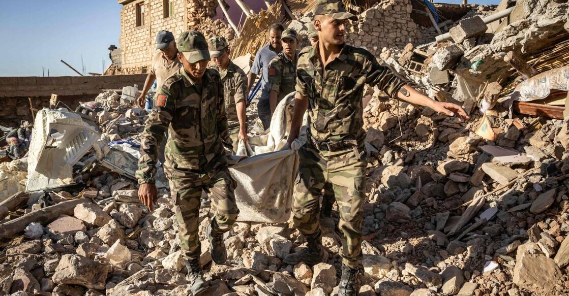 morocco-earthquake Troops and emergency services scrambled to reach remote mountain villages where victims are still feared trapped. Photo: AFP