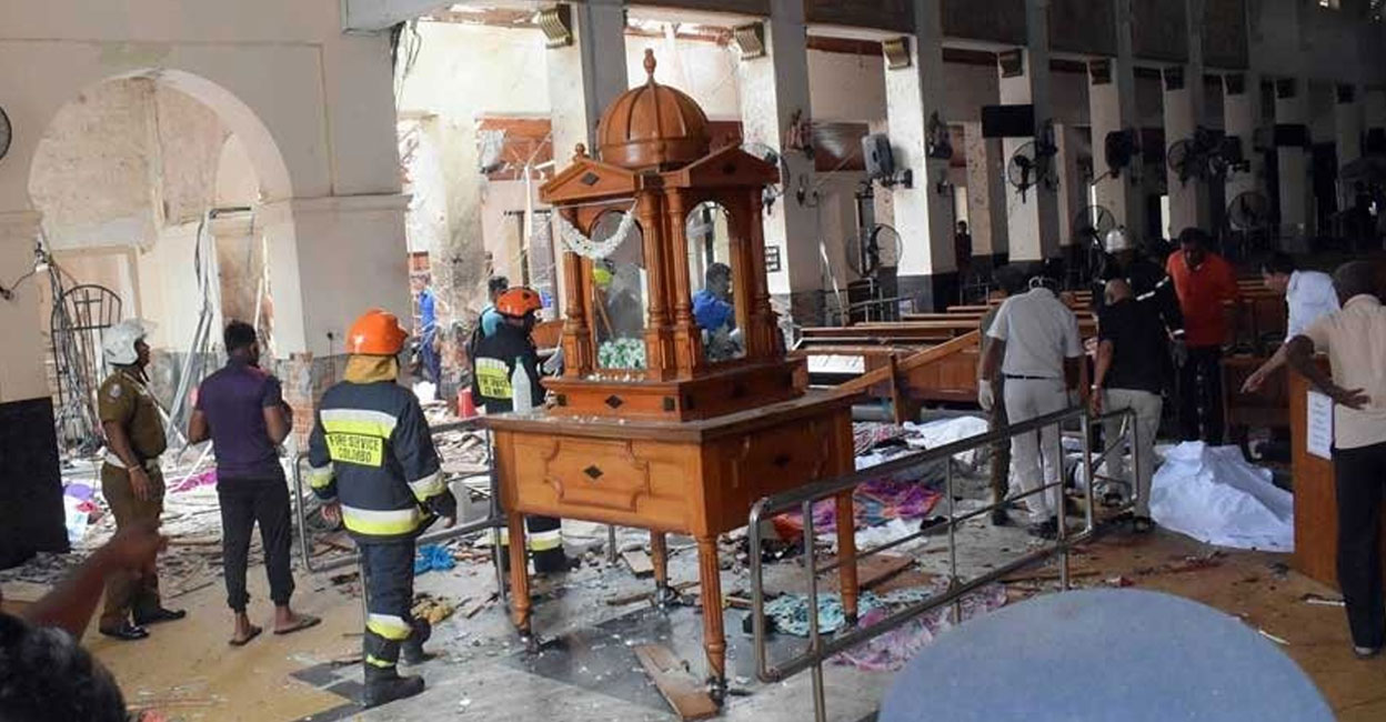 On April 21, 2019, nine suicide bombers belonging to the local Islamist extremist group National Thawheed Jamaat (NTJ) linked to ISIS carried out a series of blasts that tore through three churches and as many luxury hotels in Sri Lanka. File Photo: IANS.