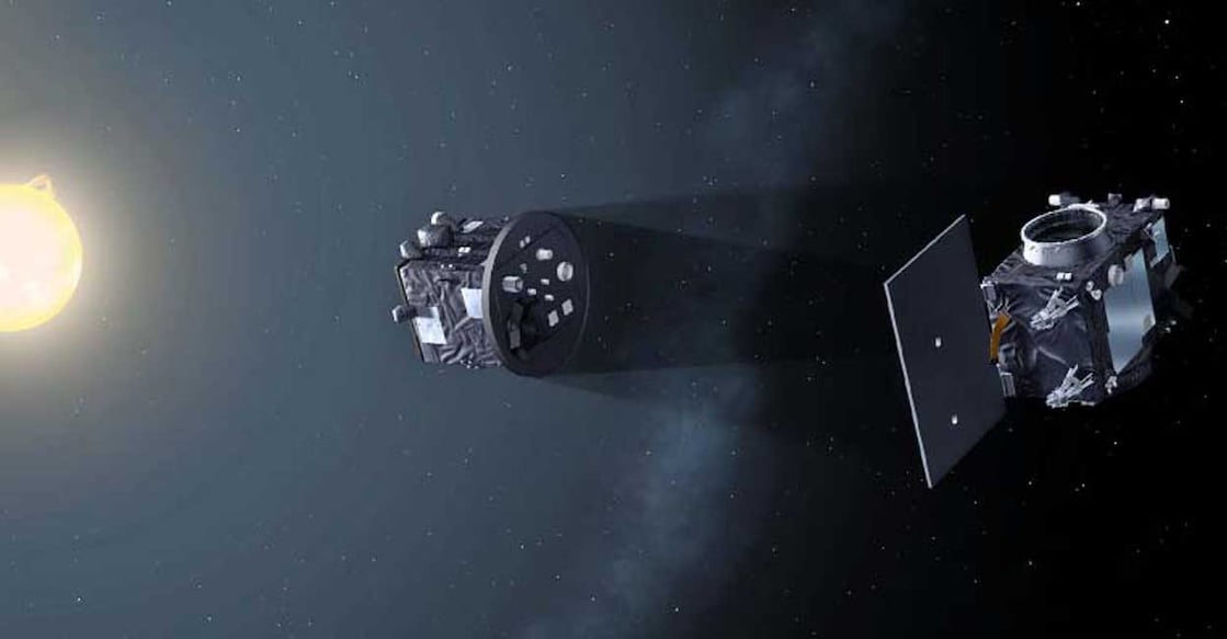 Proba-3 will now be shipped to the Satish Dhawan Space Centre in India for a planned launch by PSLV-XL launcher on November 29. Image: ESA