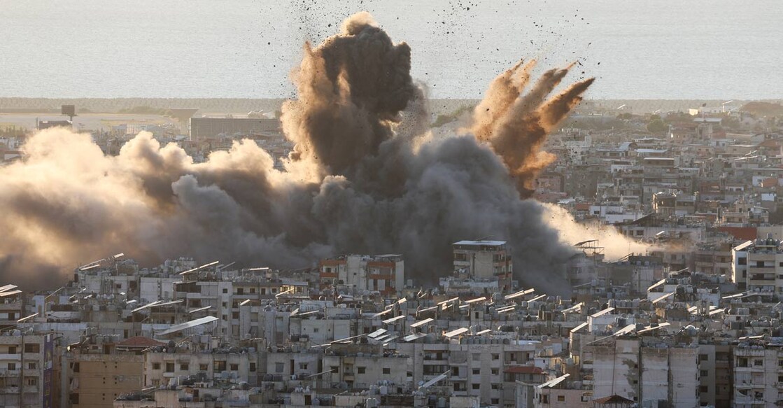 Beirut's southern suburbs, October 19, 2024. Photo: Reuters. 