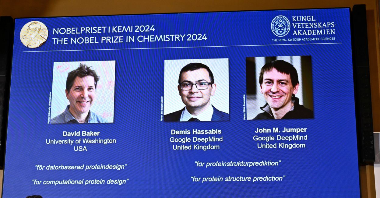 Trio of protein pioneers win Nobel Prize in Chemistry