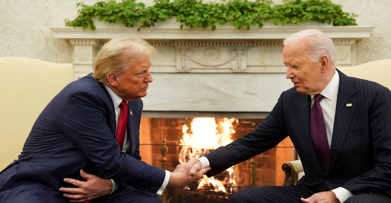 Trump, Biden meet at White House; discuss Ukraine and the Middle East